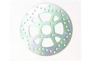 Round D-series Fixed Offroad Brake Rotor Gold, Polished Steel, Silver, Zinc