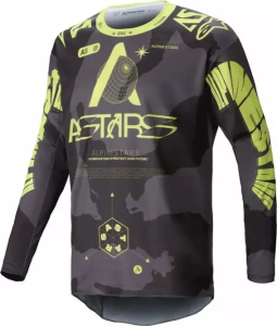 Tricou Alpinestars Racer Hollow Camo/Yellow 2XL, 1, nordicamoto.ro