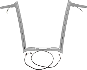 Pre-wired Monkey Bar Handlebar Silver, 1, nordicamoto.ro