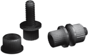 Nylon License Plate Fasteners Black, 1, nordicamoto.ro