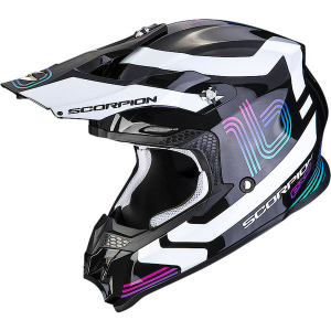 Casca cross-enduro SCORPION EXO VX-16 EVO AIR TUB Negru / Alb S, 4, nordicamoto.ro