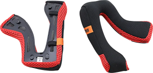 Sm5 Helmet Cheek Pad Gray, Red