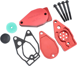 Breather Rocker Box Kit Black, Red, 1, nordicamoto.ro