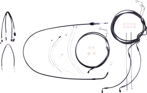 Black Pearl Designer Handlebar Installation Kit Black