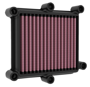 High-flow Air Filter Black, Red, 4, nordicamoto.ro