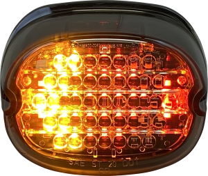 Low Profile Led Taillight With Integrated Auxiliary Turn Signals Red, 2, nordicamoto.ro