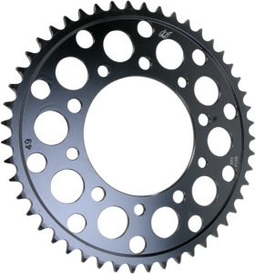 Lightweight Steel Sprocket Black, Zinc, 1, nordicamoto.ro