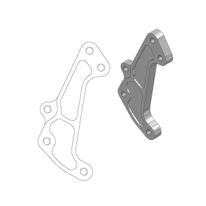 Supermoto versenyrotor-adapter tartó, fekete, 1, nordicamoto.ro
