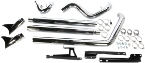 Bad Hombre Dual Exhaust System Chrome, 4, nordicamoto.ro