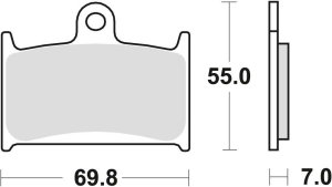 TRW Organic első fékbetétek a SUZUKI GSF 1200 '96–'00 / RF 900 '94–'97 modellekhez, nordicamoto.ro