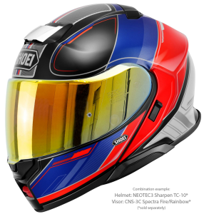 SHOEI NEOTEC3 SHARPEN TC-10 felhajtható sisak, kék/piros/fehér, M-es méret, 5, nordicamoto.ro
