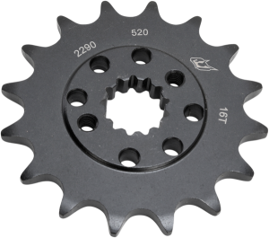 Lightweight Steel Sprocket Black, Zinc, 1, nordicamoto.ro