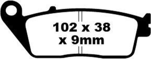 Sfa Series Organic Scooter Brake Pads