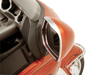Visored Mirror Trim Chrome, 1, nordicamoto.ro