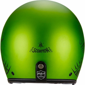Casca jet SCORPION BELFAST FENDER Negru/Verde S, 3, nordicamoto.ro