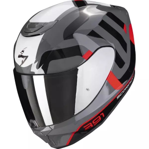SCORPION EXO-391 AROK teljes arcú bukósisak, fekete/szürke/piros, L méret, 5, nordicamoto.ro