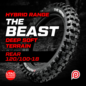 PLEWS The Beast Extreme/Hybrid 120/100-18 hátsó enduro gumiabroncs