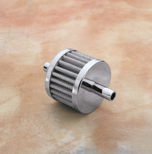 Crankcase Breather Replacement Filter Chrome