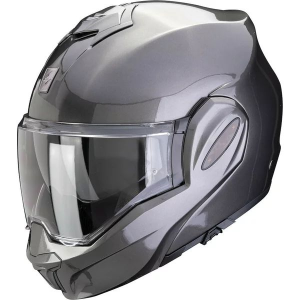 SCORPION EXO-TECH EVO PRO SOLID XL moduláris, hátrafelé nyitható sisak, világosszürke, 5, nordicamoto.ro