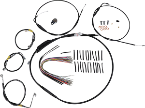 Control Kit For Early Touring Bikes With Bagger Bar Handlebars Black