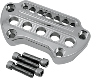 Indicator Light Handlebar Clamp Silver