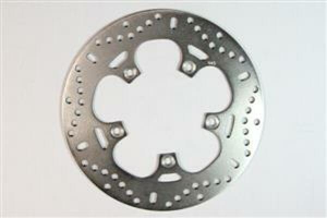 Round Fixed Brake Rotor Silver, Stainless Steel