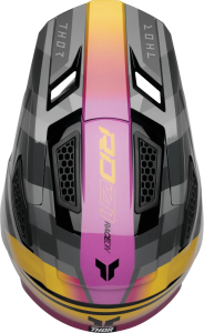 Casca Thor Fleet Camber Fekete/Rózsaszín/Sárga M, 2, nordicamoto.ro