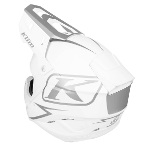 Casca Snowmobil Klim T1 Freeride ECE Solid Matte White, 4, nordicamoto.ro