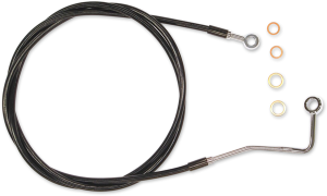 Xr Stainless Upper Brake Line Black, Chrome Oversize [+203 mm (8'')], 1, nordicamoto.ro
