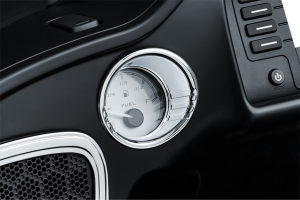 Tri-line Fuel And Voltage Gauge Bezels Chrome, 2, nordicamoto.ro