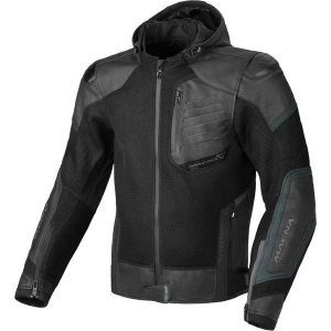 Geaca de vara piele/textil MACNA RISANT Negru 54, 3, nordicamoto.ro