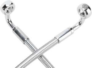 E-z Align Dot Braided Single Disc Front Brake Line Chrome, Sterling Chromite® Ii, 1, nordicamoto.ro