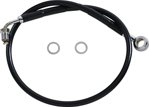 Extended Length Stainless Steel Brake Line Black, Vinyl Coated