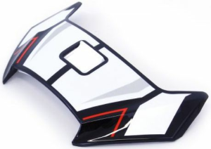 SHOEI XSPR3 sisak felső szellőzőnyílás-kiegészítő – fekete/piros/fehér, 1, nordicamoto.ro