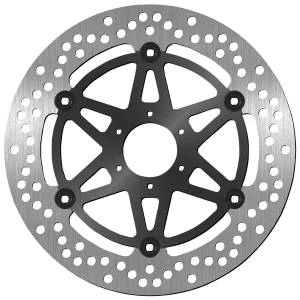 Brake Rotor Round Black, Silver