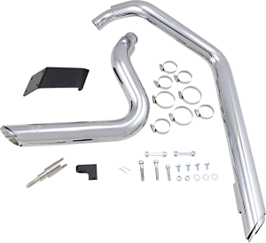 Shortshots Staggered Exhaust System Black, 3, nordicamoto.ro