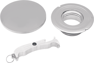 Gas Cap With Paint Protectors Chrome, 1, nordicamoto.ro