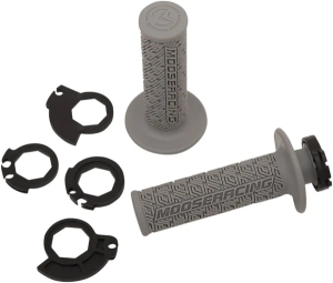 MOOSE RACING 36 Series Clamp-on Grips Gray, Silver, 2, nordicamoto.ro