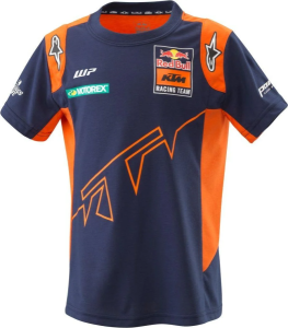 KTM Replica Team gyermekpóló, sötétkék/narancssárga