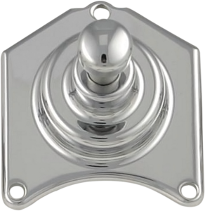 Solenoid End Cover With Starter Button Chrome