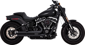 Big Shots Staggered 2-into-2 Exhaust System Black, 5, nordicamoto.ro