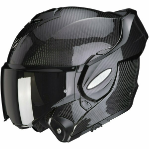 Casca modulara flip-back SCORPION EXO-TECH EVO SOLID CARBON Negru XXL, 4, nordicamoto.ro