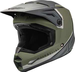 Casca Moto Fly ECE Kinetic Vision Olive/Gri M, 4, nordicamoto.ro