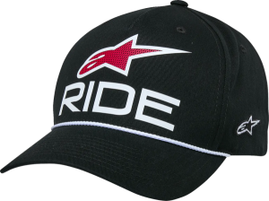 Ride Comp ívelt karimájú snap-sapka, fekete 