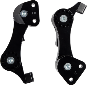 Adjustable Passenger Floorboard Mounts Black