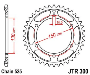 JT SPROCKETS Indukciós edzésű hátsó lánckerék, fekete cinkbevonatú, fekete, cink, 2, nordicamoto.ro