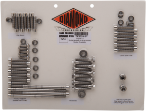 Polished Stainless Engine Fastener Kit Stainless Steel, Polished