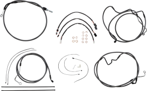 Black Pearl Designer Handlebar Installation Kit Black, 4, nordicamoto.ro