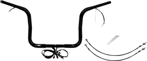 Plug & Play Ez Install 1-1/4(r) Round Top Handlebar Kit Black