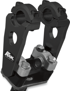Elite Pivoting Handlebar Risers For 7/8(r) And 1-1/8(r) Handlebars Black, 2, nordicamoto.ro